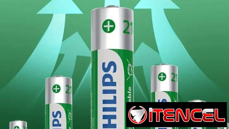 PHILIPS Paquete de 4 Pilas AA Recargables de 1.2V Ni-Mh 2500Mah