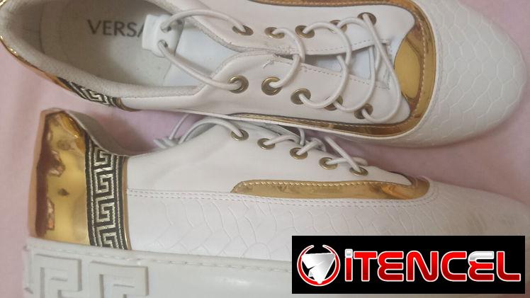 Tenis blancos Versace unisex fuertes y hermosos 41 y 42