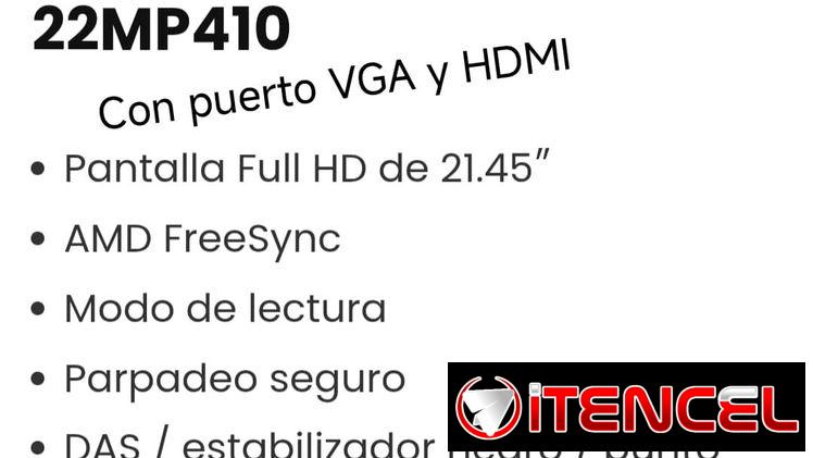 Monitor LG, de 22 pulgadas, nuevo en su caja