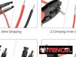 Conector MC4 para panel solar, 1000V, 30 A, IP67, impermeable, macho/hembra, adecuados para cables solares de 14 a 10AWG