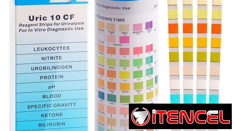 Kit de 100 analisis de orina 10 parámetros