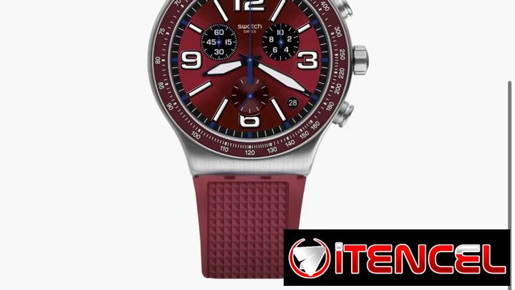 Swatch new en caja manilla de goma