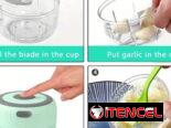 Mini picadora de especias y alimentos recargable