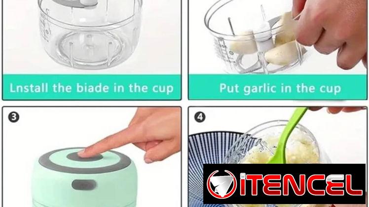 Mini picadora de especias y alimentos recargable