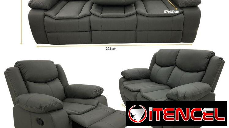 Juego de sala 321 cuero de aire,2500 usd