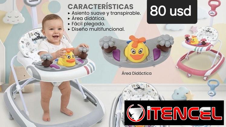 Andadores,palanganas, mecedoras,cunas y carrusel