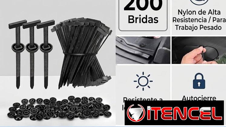 KIT DE 200 BRIDAS Y CLIPS PARA CARRO: A SOLO $15! 🛠️