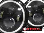 Pantallas led 7 pulgadas para auto ojo de ángel. Focos delanteros. Faros delanteros. Luces led blancas.