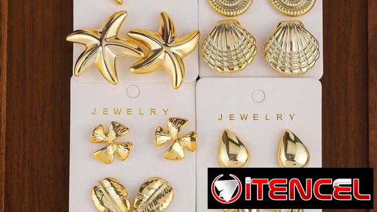 ✨ ¡Nuevos! Aretes de Moda: Aros y Diseños Exclusivos en Tono Dorado/Plateado ✨