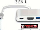 Adaptador multipuerto 3 en 1 | videojuegoshabana.com