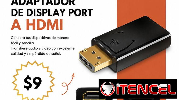 Adaptador de Display Port a HDMI | videojuegoshabana.com