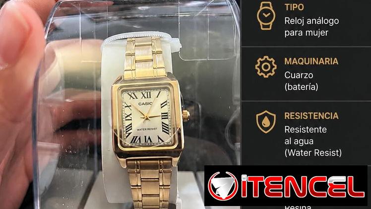 Reloj CASIO LTP-V007G-9B (Dorado) con mensajería incluida