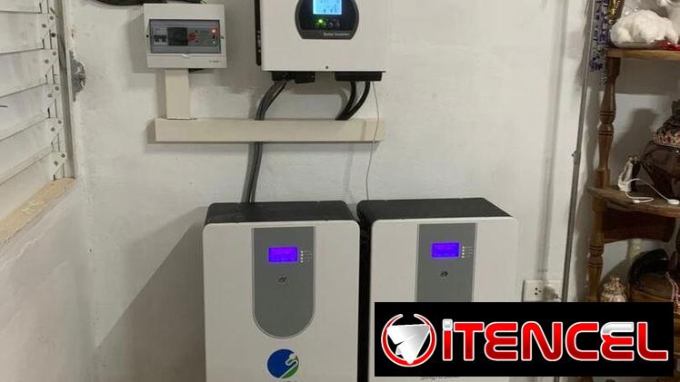 Sistema solar 6kw inversor batería panel