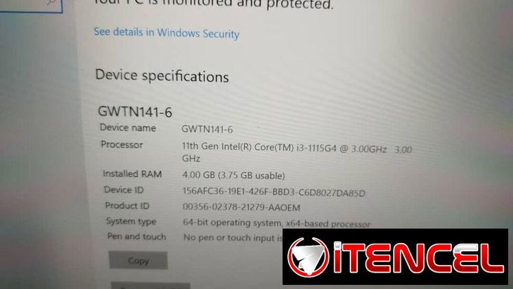 Laptop Gateway Ultra Delgada – Procesador Intel i3 (11ª Gen)