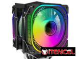 DS Enfriador CPU 1800RPM PWM – 4 Heat Pipes, Torre Doble Aluminio, Ventilador 120mm