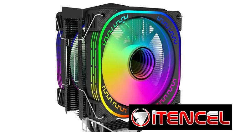 DS Enfriador CPU 1800RPM PWM – 4 Heat Pipes, Torre Doble Aluminio, Ventilador 120mm