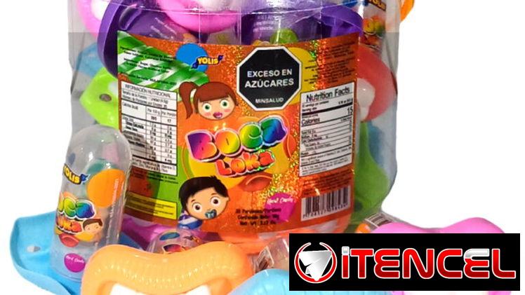 Bocas locas, bolsas piñateras, paq de caramelos, paq chupa-chupas, chicles, jugueticos pequeños, confeti, piñatqs