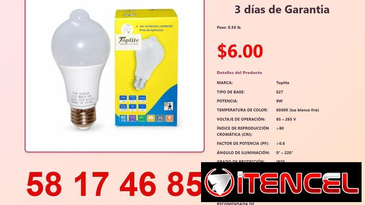 BOMBILLO CON SENSOR DE MOVIMIENTO