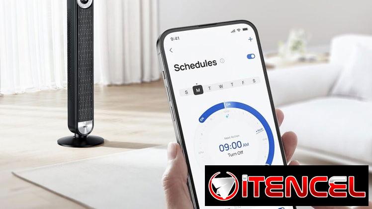 Ventilador de torre moderno con bluethooth