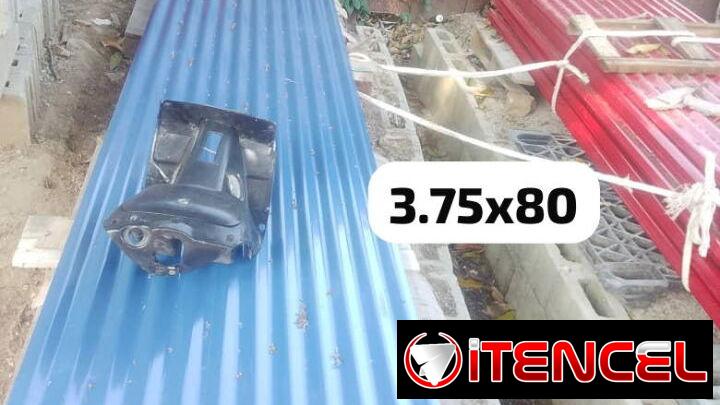 Tejas galbanizadas esmaltadas de 3 .75×80