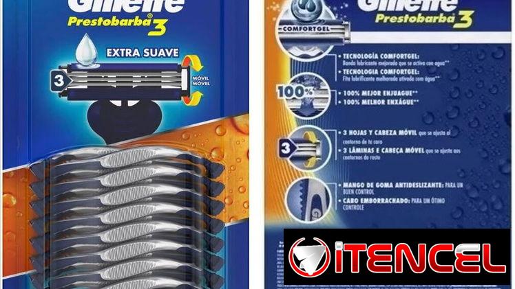 MAQUINA DE AFEITAR DESECHABLE GILLETTE, PRESTOBARBA 3, EXTRA SUAVE, 16 PZ