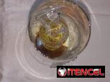 Copa de cristal soplado con bailarina Vintage Siglo pasado