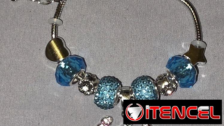 Pulsera de Stitch, imitación Pandora