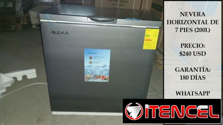 NEVERA HORIZONTAL DE 7 PIES (200L), ENTREGA DE FACTURA. VARIEDAD DE NEVERAS, REFRIGERADORES Y ELECTRODOMÉSTICOS