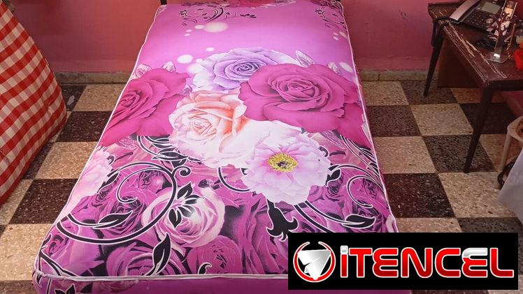 Cama personal con colchón de muelles