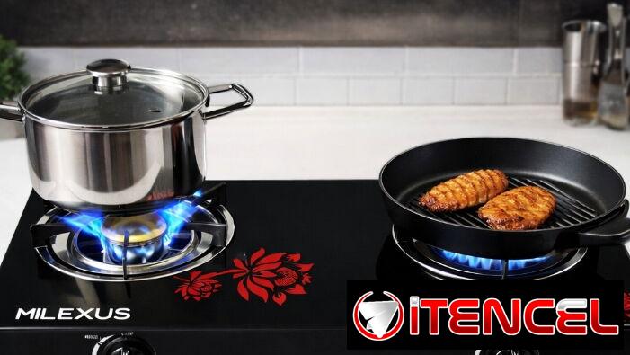 2Q. COCINA DE GAS DE VITROCERÁMICA 2 QUEMADORES