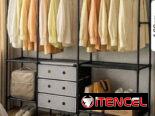 👗Closet de metal con uniones plásticas  🏷️45 usd  ✅Medidas: 1.23 cm x 41 cm x 1.88 cm