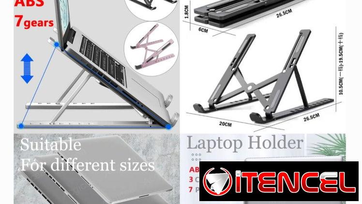 Base de laptop inclinable plástica