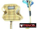 Pechera con correa talla S para mascotas