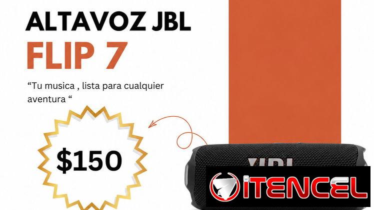 Bocina JBL Flip 7 Negra | videojuegoshabana.com