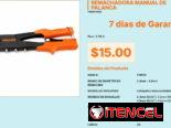 Remachadora de Acero Finder 10 Pulgadas con Sistema de Palanca Eficiente Real VPT#-0429