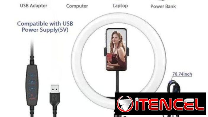 Ring Light LED de 10 pulgadas con soporte para teléfono y trípode | Creacion de Contenido | N… | videojuegoshabana.com