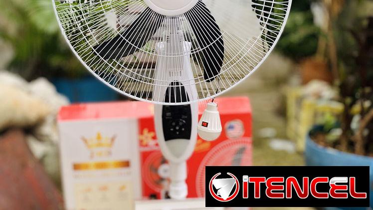 Ventiladores recargables de pedestal JMD de 18′