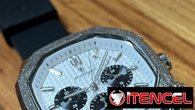 Reloj elegante para hombre, de cuarzo. Cronómetro, marca Poedagar.