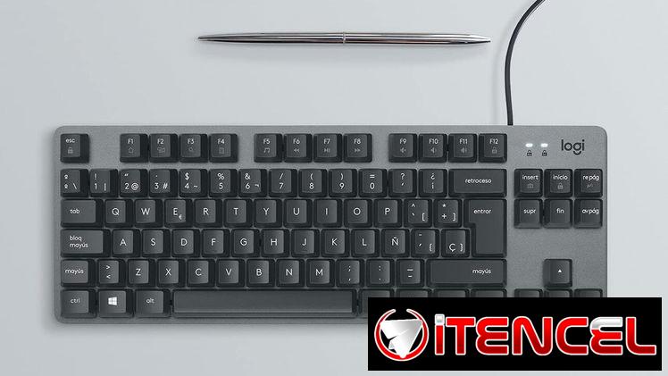 ⌨️Teclado Mecánico Logitech K835 TKL Español Con Cable🔵 Switches Táctiles Azules + Diseño Compacto Para Escritorio🖥️