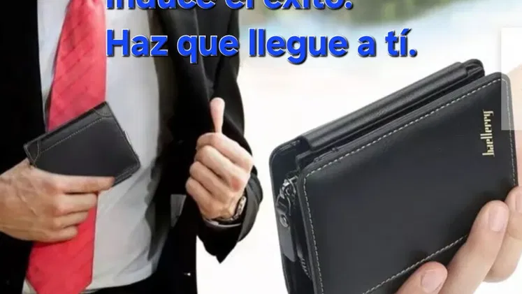 Regala deseos d éxitos c amplia y elegante billetera