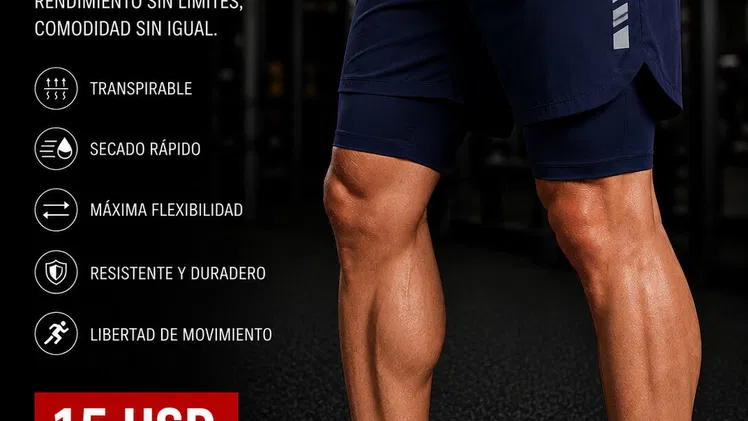 Short con licra para hombres. El mejor regalo para el día de los padres