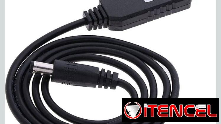 Cable convertidor de 5v a 12 volts