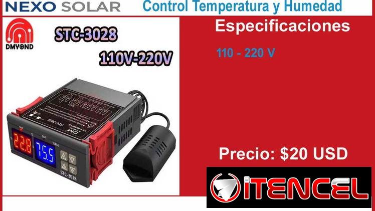 Controlador para estufas control de temperatura y humedad.