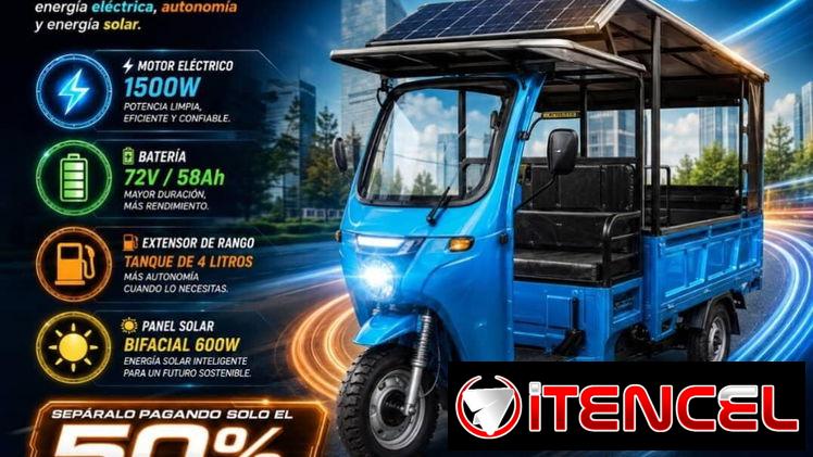 Triciclo híbrido con panel!