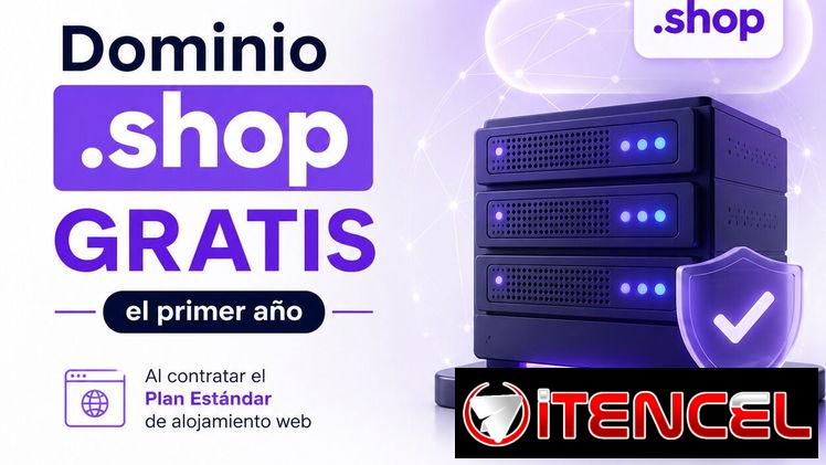 Dominio .shop GRATIS – Registra tu dominio totalmente gratis por un año.