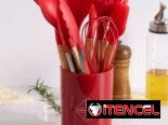 ⭐ Juegos de 12 Utensilios de Cocina de Silicona
