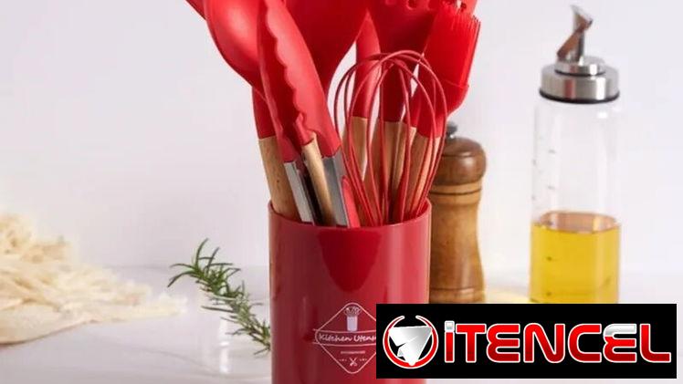 ⭐ Juegos de 12 Utensilios de Cocina de Silicona