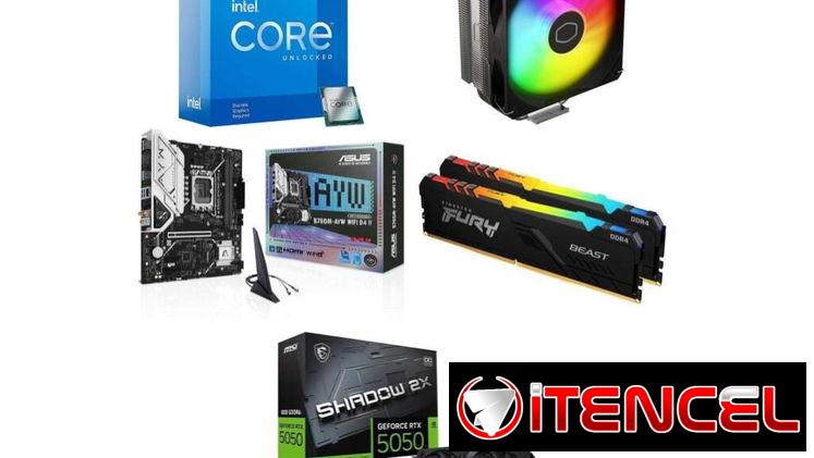 5050 8GB + KIT i5 12600KF 🤩 Asus B760M-AYW Wifi D4 – 16GB – DISIPADOR ✅PC COMPLETA KIT AMD
