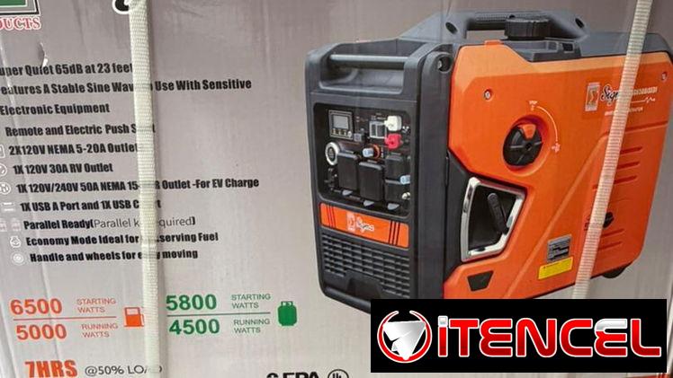 Planta Sigma 6500w gas y gasolina