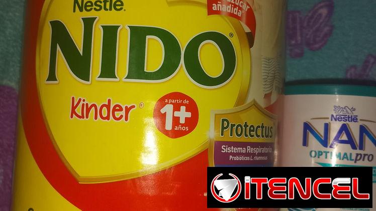 Lata de Nido (1) es una lata grandísima 2,7 kilos y una de Nam